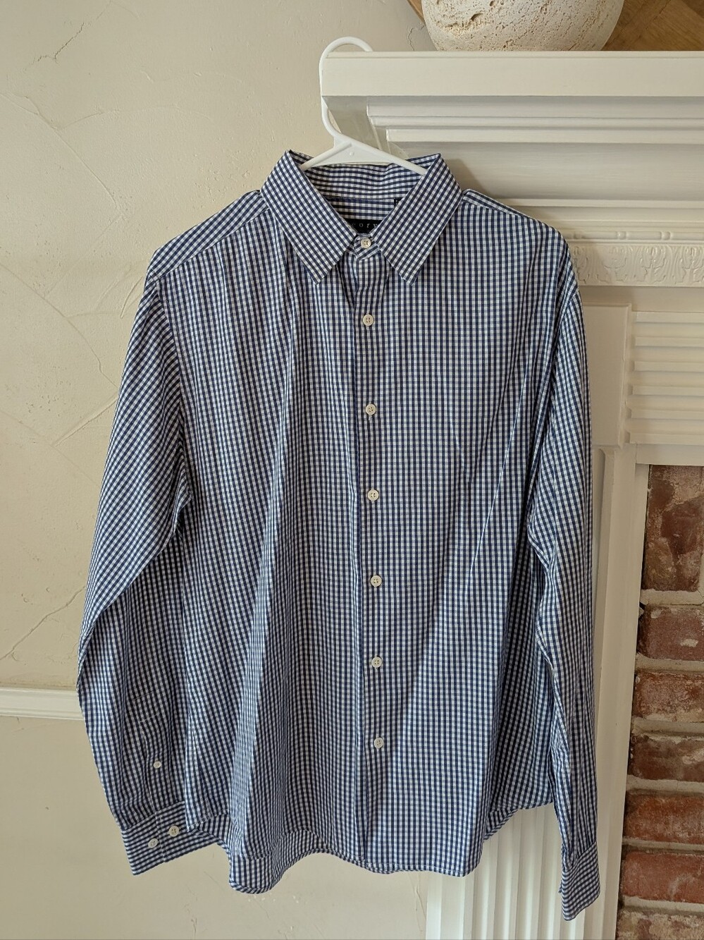 Theory | Blue and White Gingham Dress Shirt